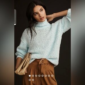 NWT Size LP (P2P 29”) - Anthropologie Oversized Mock Neck Sweater